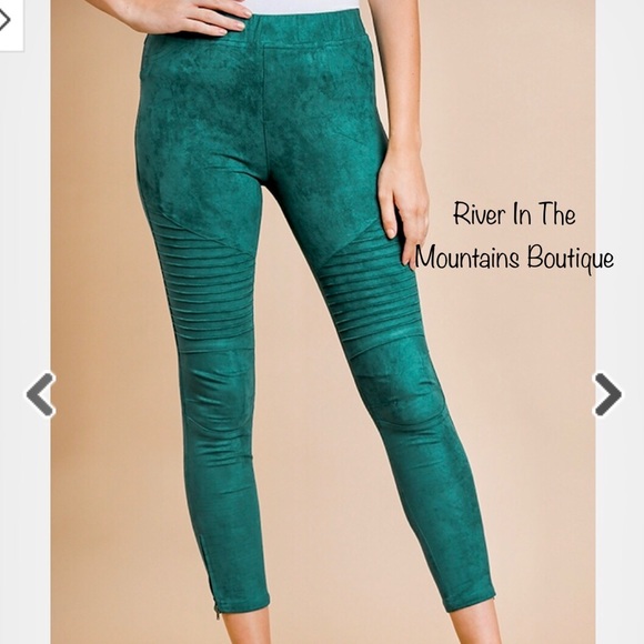 NWT! High Rise Suede Jeggings & Ankle Zippers! - Picture 2 of 6